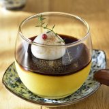 卵アレルギー、乳アレルギーや授乳中でも安心、名古屋、一宮、岐阜、多治見、各務原、豊田から多数来店、全国にも発送可能な岐阜県美濃加茂市のケーキ屋、「卵、乳製品、白砂糖をつかわない　おやつのアトリエ モコ」が販売している、「卵、乳、小麦、白砂糖不使用、グルテンフリーのパンプキンプリン」の写真。